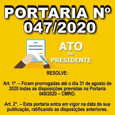 Portaria nº 047/2020