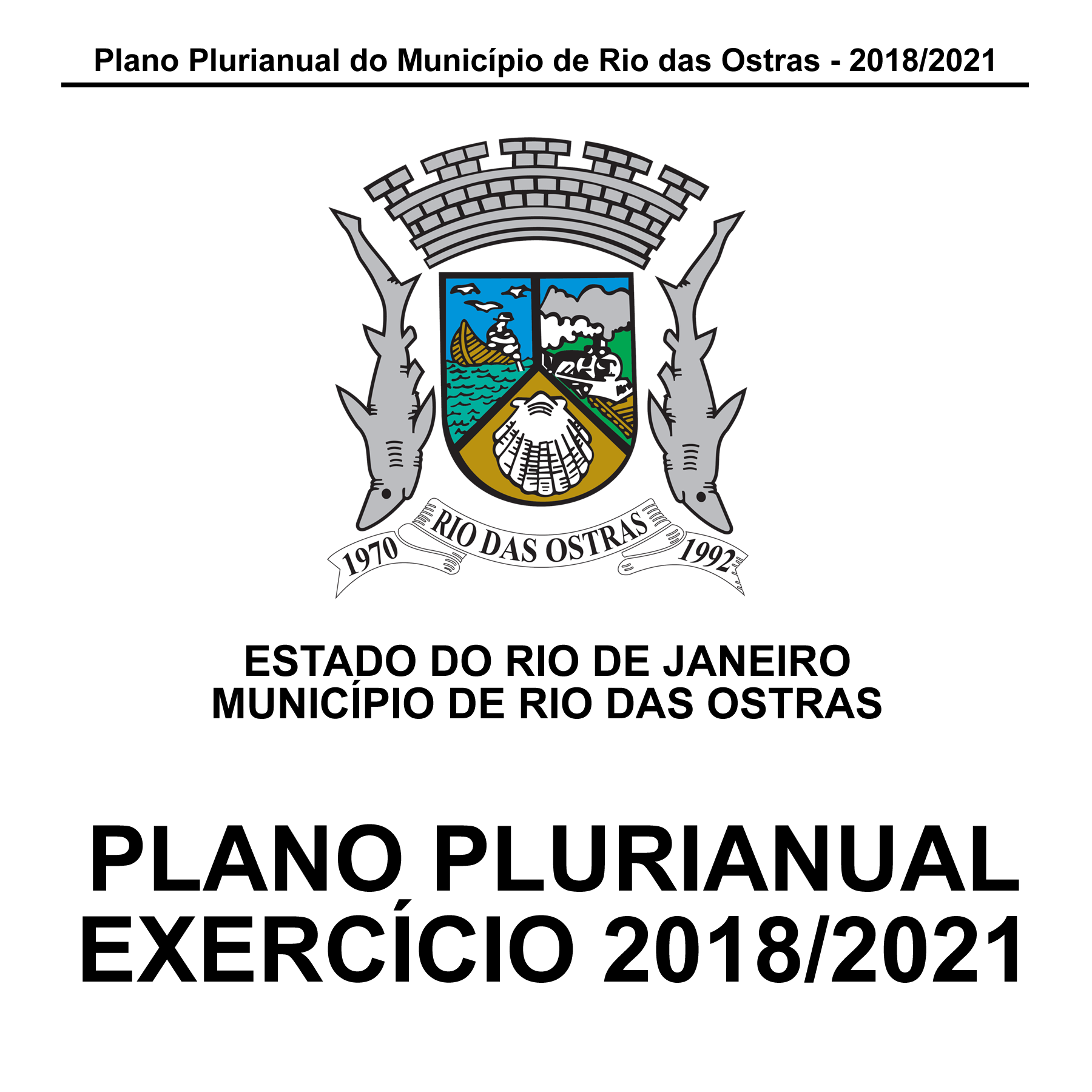 Plano Plurianual - Exercício 2018/2021