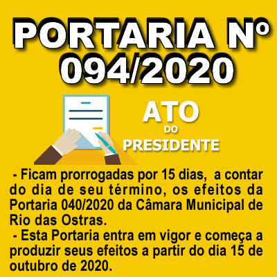 Portaria nº 094/2020